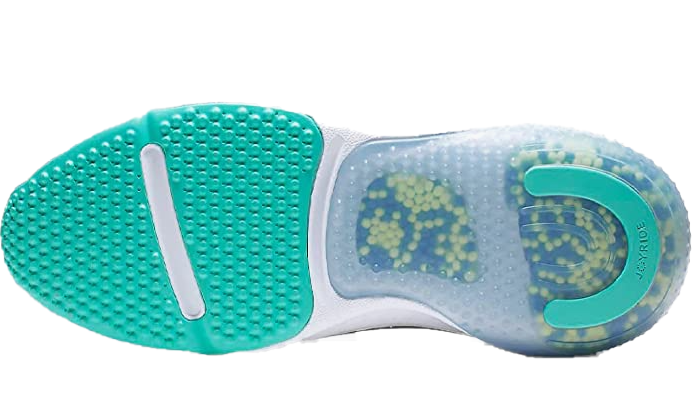 Multikolorowe (niebieski, biały, czarny, zielony, turkusowy) młodzieżowe sneakersy Nike Joyride Nova GS AQ3141-400 r. 37,5 bok z piankowymi koralikami