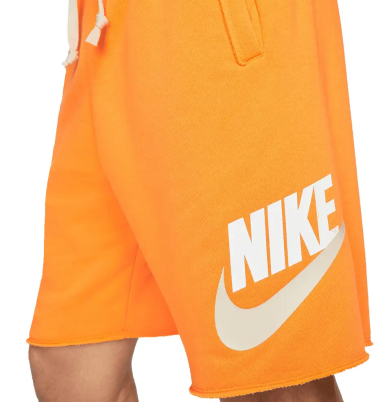 Pomarańczowe męskie spodenki Nike NSW Essentials Alumni DM6817886 S detal kieszeni i pasa