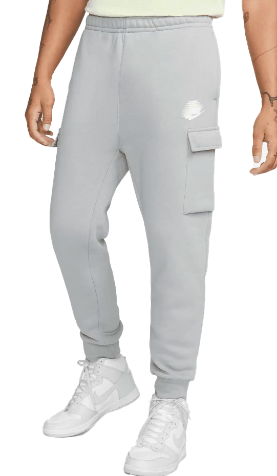 Męskie spodnie Nike Sportswear Cargo Fleece Szare XL – Widok ogólny