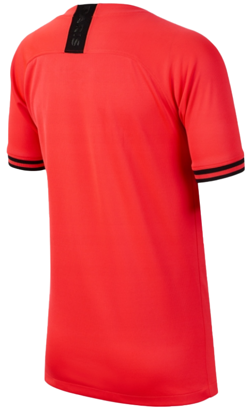 Męska koszulka piłkarska Nike PSG Jordan Stadium Away 19/20 czerwona L detal