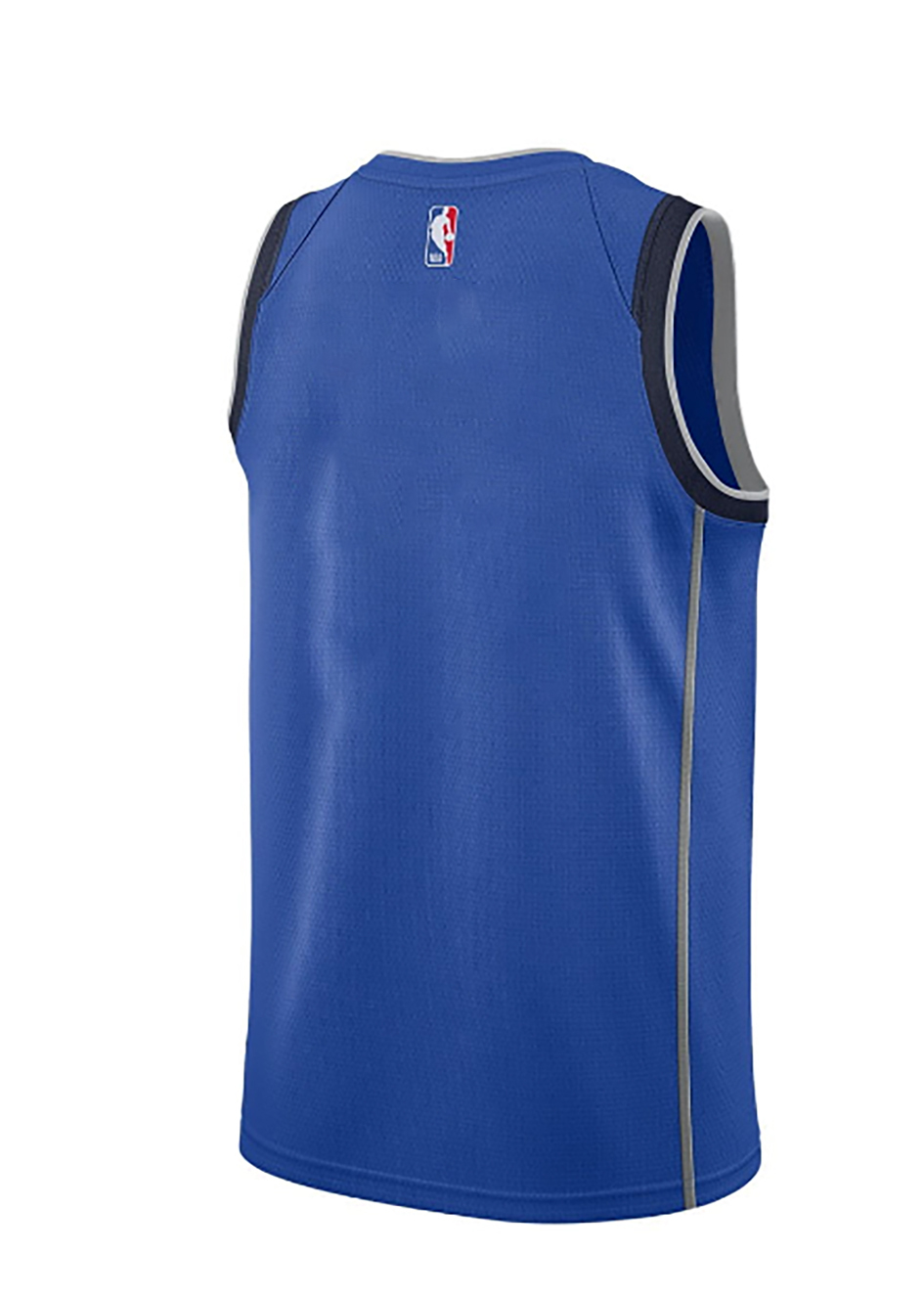 Niebieska koszulka NBA Dallas Mavericks DN2611480 M detal logo Nike
