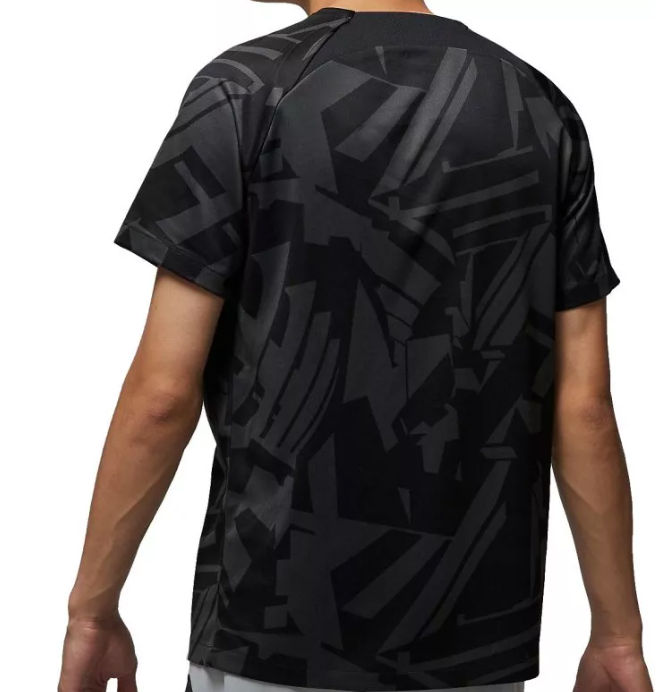 Czarna koszulka dziecięca Nike PSG Pre-Match Away XS bok