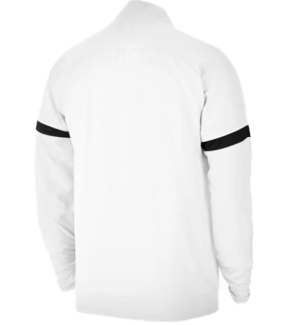 Biała bluza juniorska Nike Academy 21 CW6121-100 L z zamkiem błyskawicznym