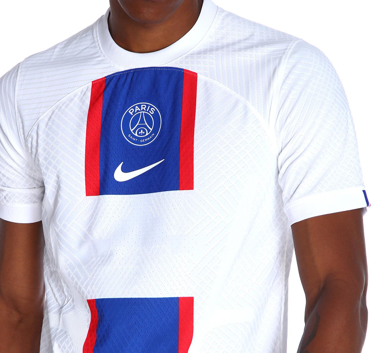 Męska koszulka piłkarska Nike PSG Match Third 22/23 biała S detal