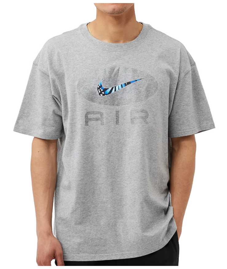 Szara męska koszulka Nike The Tee Butterfly DO6631-063 M przód z motywem motyla