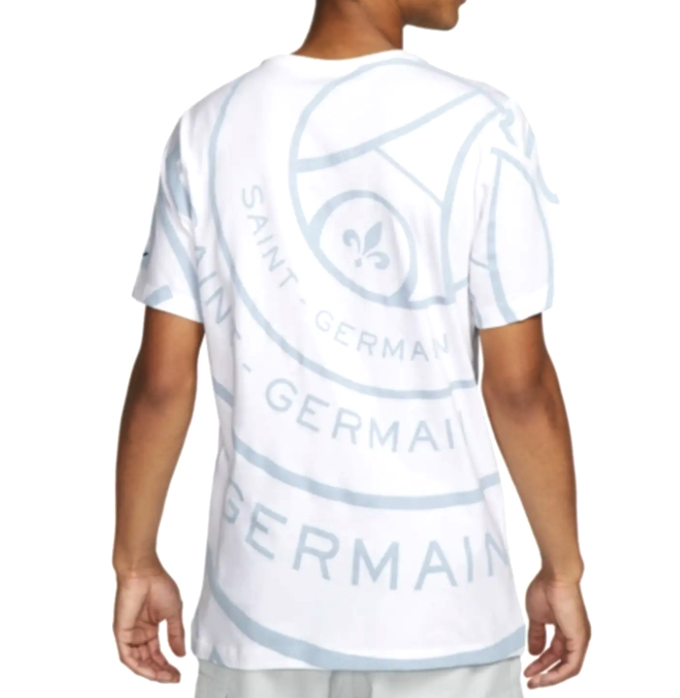 Męska koszulka streetwear Nike PSG 22/23 Champions League Voice biała S przód