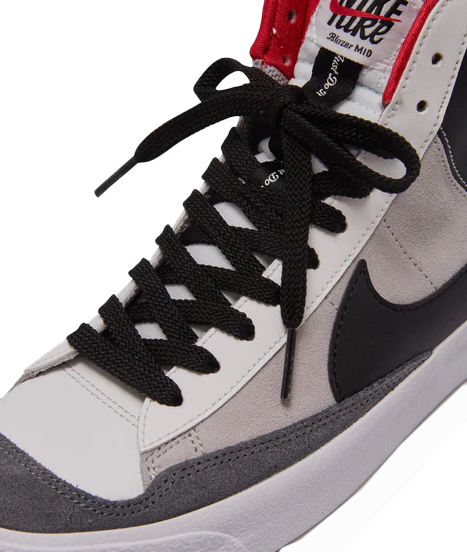 Multikolorowe młodzieżowe sneakersy Nike Blazer Mid '77 SE Dance GS DH8640-100 r. 36 bok z zamszem i skórą