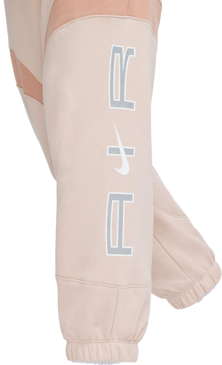 Joggersy damskie Nike Air Joggers różowe 1X bok