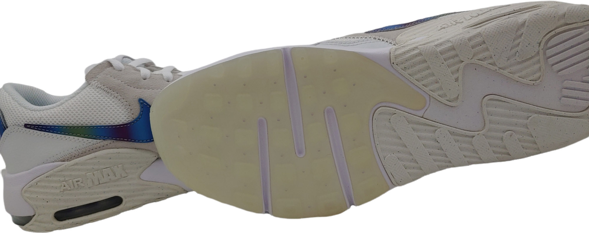 Białe młodzieżowe sneakersy Nike Air Max Excee GS CD6894-103 r. 39 z niebieskim logo