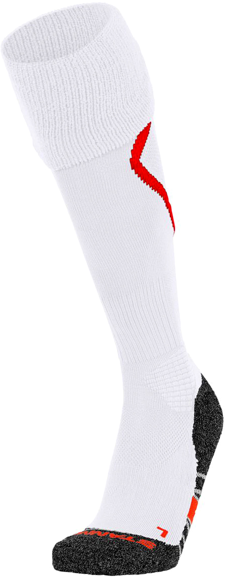 Białe getry piłkarskie Stanno Forza rozmiar 36-40 detal siatkowej struktury