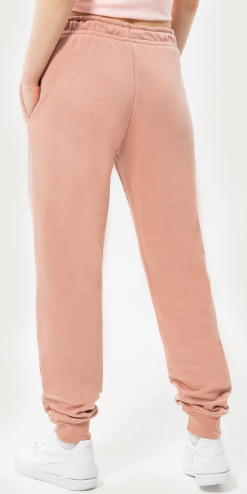 Spodnie dresowe damskie Nike Sportswear Essential XL pomarańczowe bok