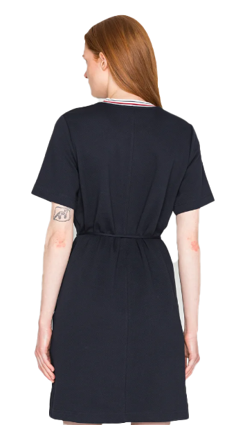 Granatowa sukienka Tommy Hilfiger WW0WW34207 rozmiar 32 - detal