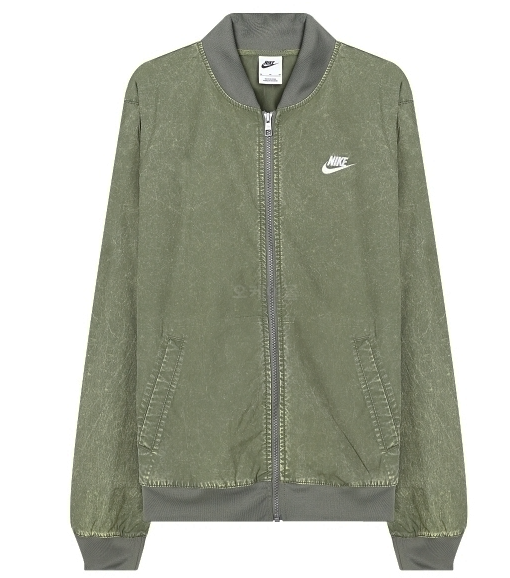 Oliwkowa kurtka męska Nike Club Windrunner Woven Top DQ4589222 S z wodoodporną powłoką