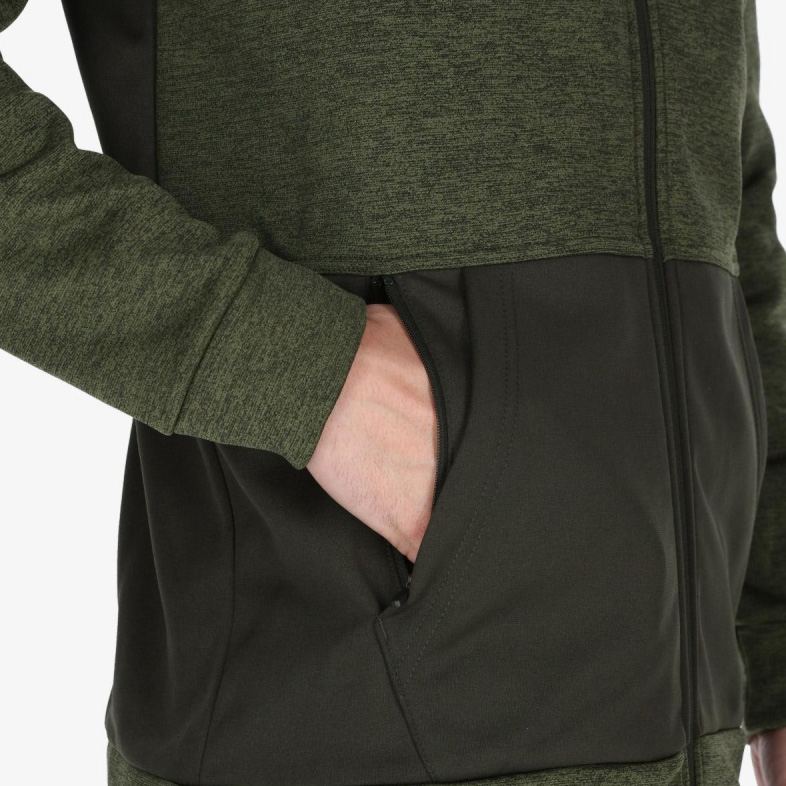 Zielona bluza męska Nike Therma Dri-FIT S bok