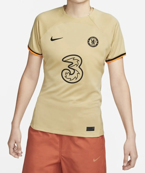 Beżowa koszulka damska Nike Chelsea Third S przód