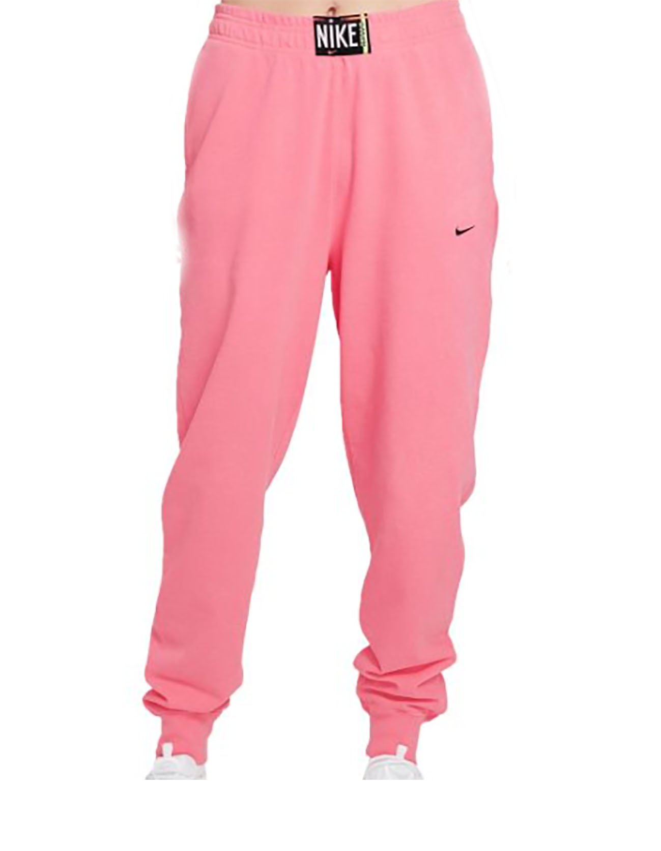 Spodnie dresowe damskie Nike Sportswear Joggers S różowe bok