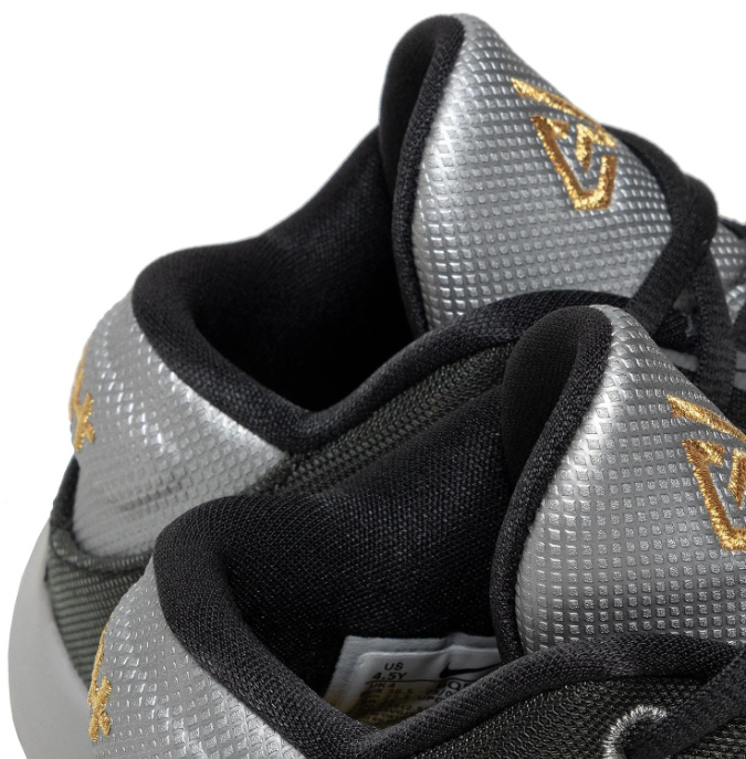 Szaro-czarne młodzieżowe sneakersy Nike Freak 1 GS BQ5633-050 r. 36 bok z czarną podeszwą