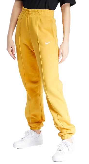 Spodnie dresowe damskie Nike Essential Loose Fit XS żółte przód