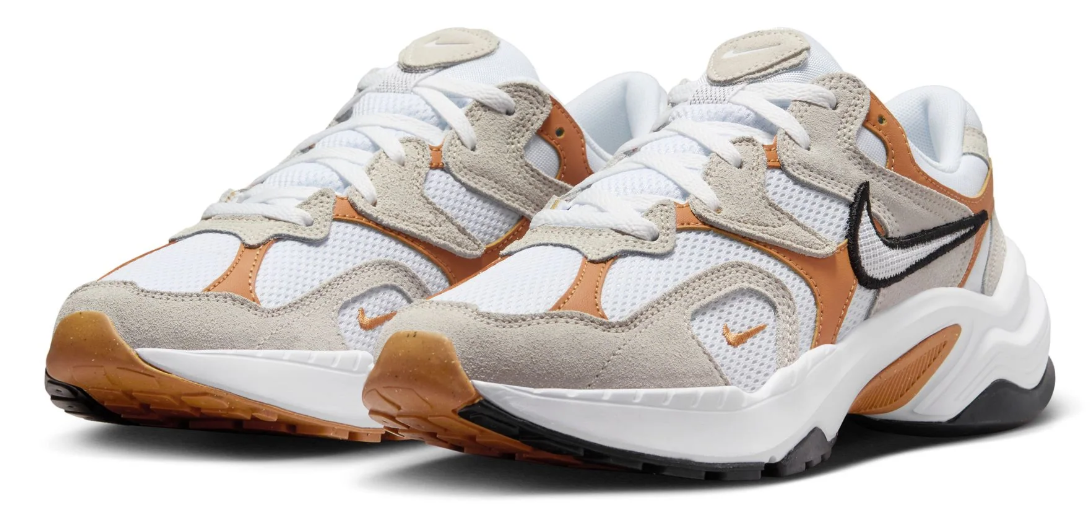 Multikolorowe damskie sneakersy Nike AL8 FJ3794-200 44 przód ze skórzaną i zamszową cholewką