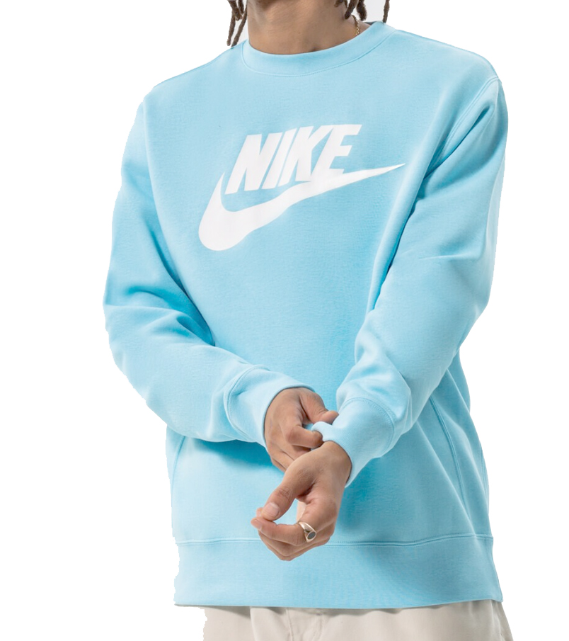 Niebieska bluza męska Nike Sportswear Club BB M przód