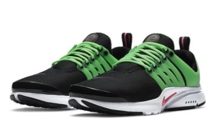 Czarno-zielone młodzieżowe sneakersy Nike Presto GS DJ5152-001 r. 38,5 z białą podeszwą