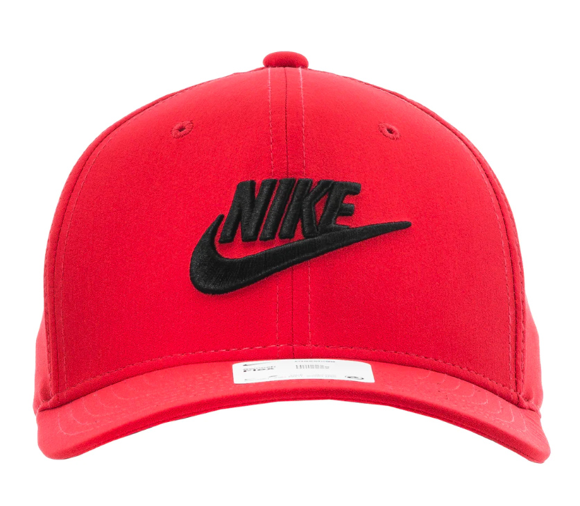 Czerwona czapka Nike Classic99 DC3979657 z czarnym logo NIKE