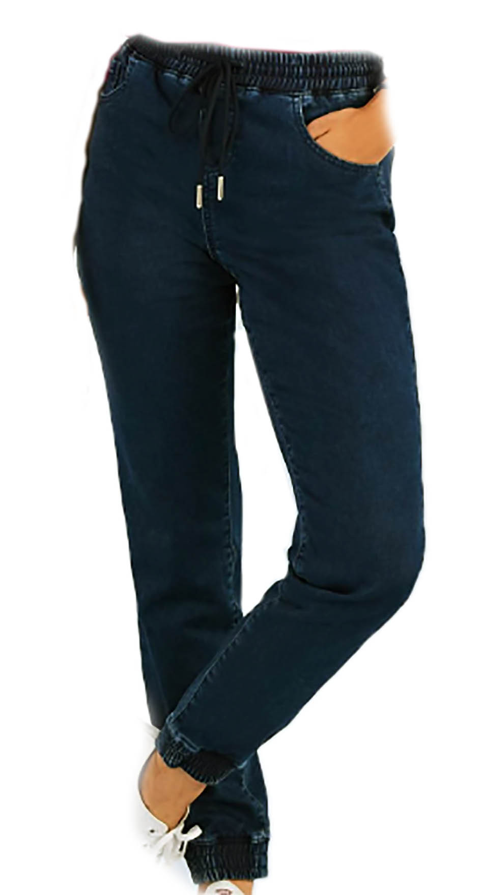 Spodnie damskie Next Joggersy 36 granatowe przód