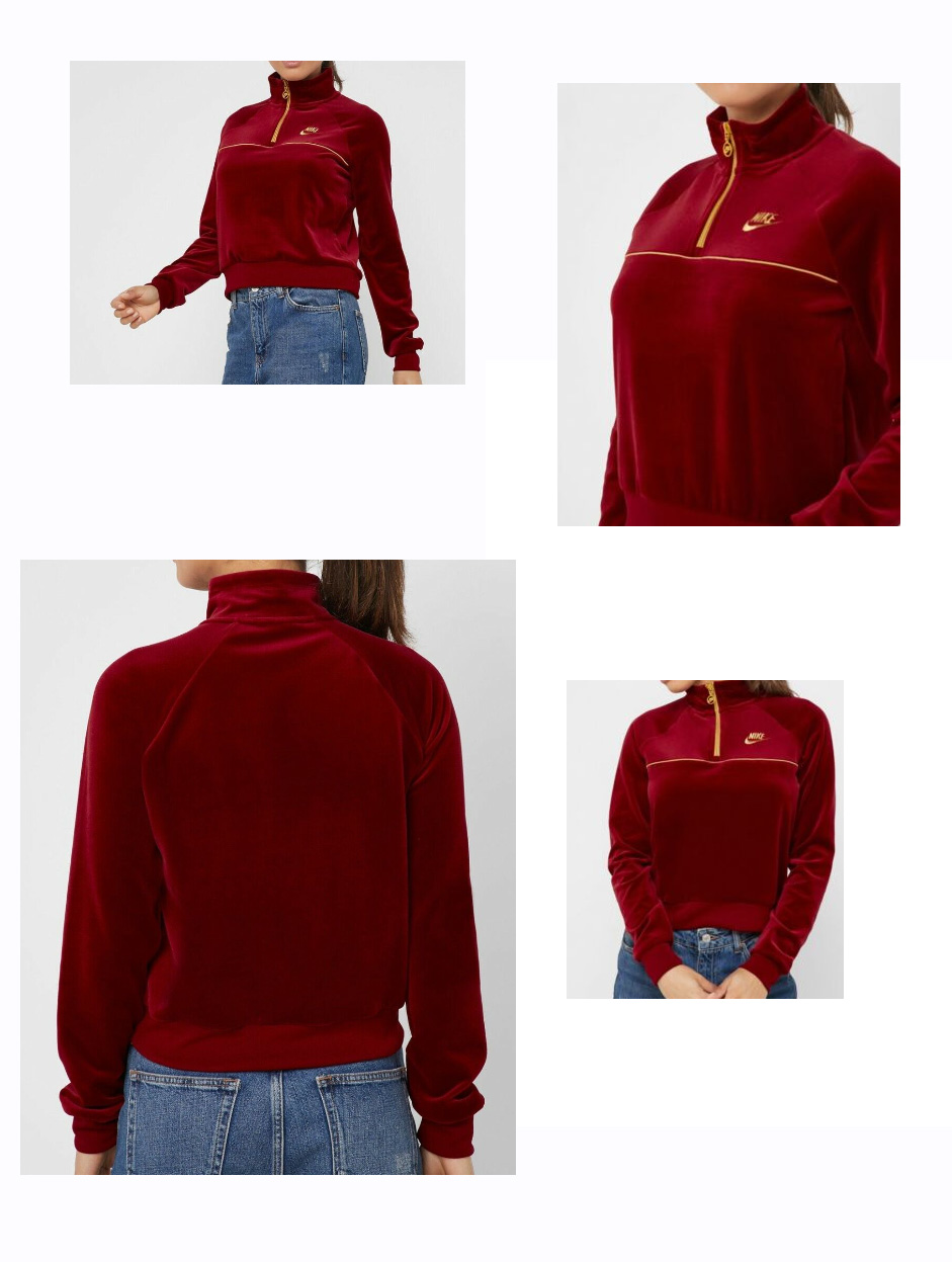 Bluza damska Nike Sportswear czerwona XS przód