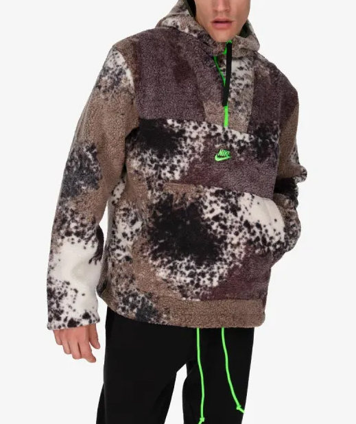 Multikolorowa bluza męska Nike DD5009004 S przód z kapturem i nadrukiem sprayowym