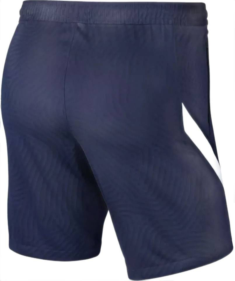 Granatowe męskie spodenki Nike Francja Strike Dry Dri-FIT CD2200-498 XS detal logo i kieszeni