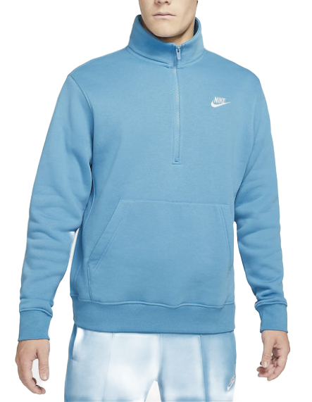 Niebieska męska bluza Nike Sportswear DQ4087-469 rozmiar S przód z kieszenią kangurką