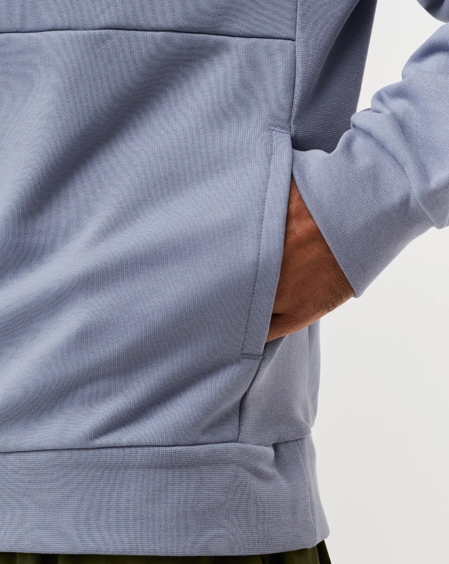 Niebieska męska bluza Nike Court Fleece Tenisowa Dri-Fit DA5711-493 XL przód z kangurką