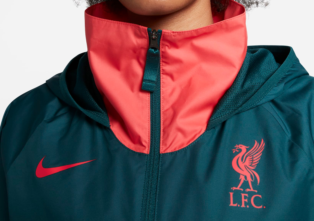 Kurtka damska Nike Liverpool F.C. wiatrówka niebieska M przód