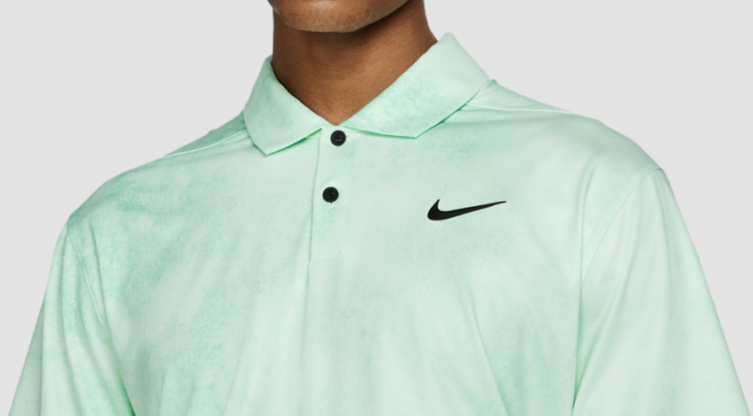 Zielona koszulka polo męska Nike Dri-FIT Vapor DH0936-379 M tył