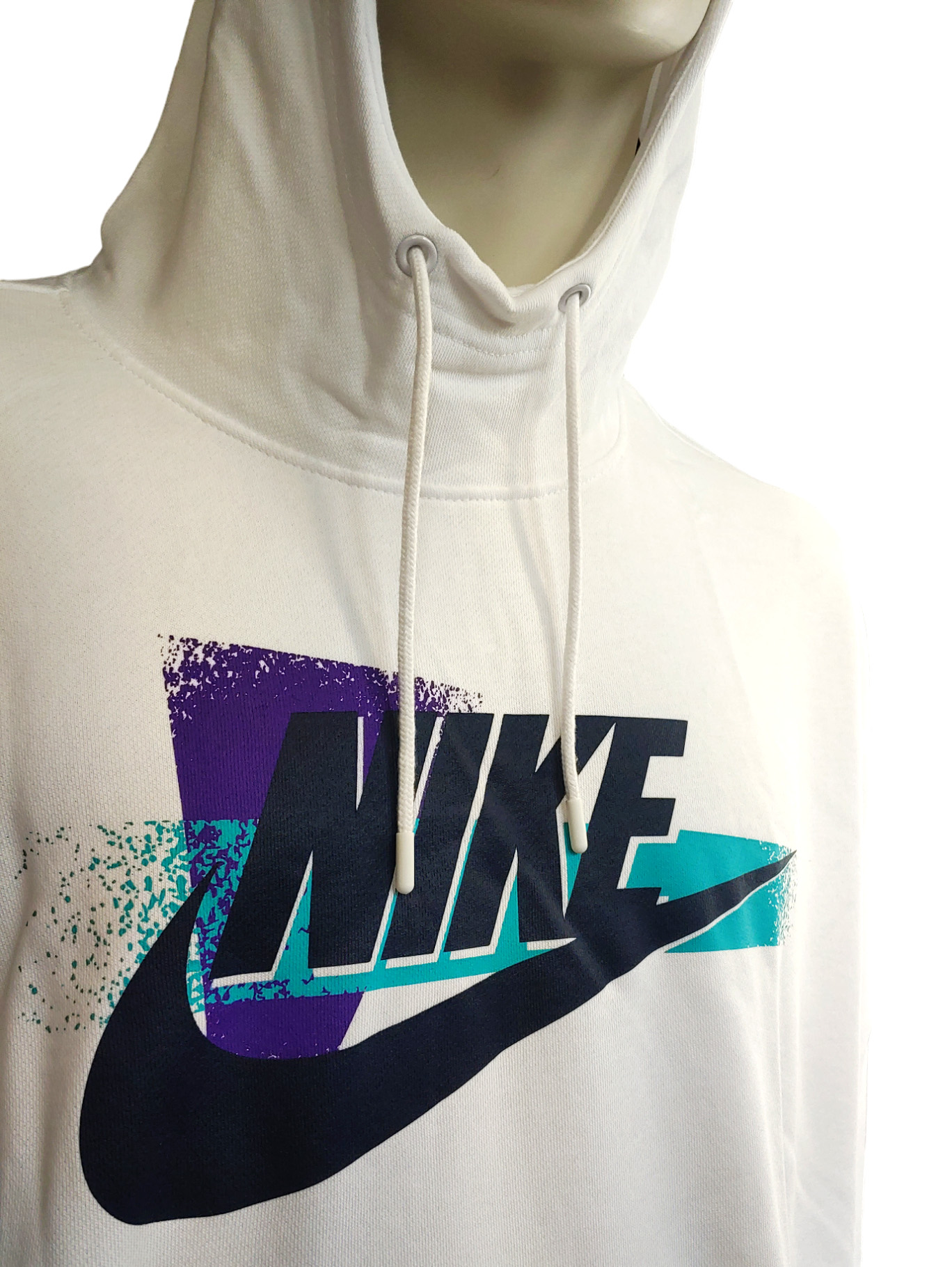 Biała bluza damska Nike CQ7312100 XXL przód z kapturem