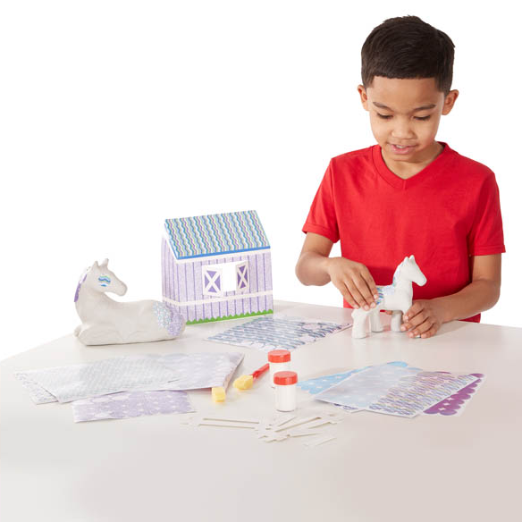 Melissa & Doug zestaw Koń i Kucyk Paper-Maché detal