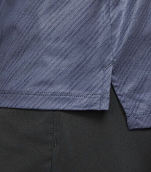 Niebieska koszulka polo męska Nike Vapor Micro Stripes DH0808437 S tył