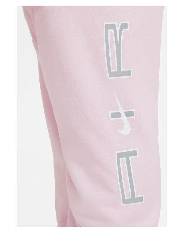 Spodnie dresowe damskie Nike Air Joggers różowe 1X bok