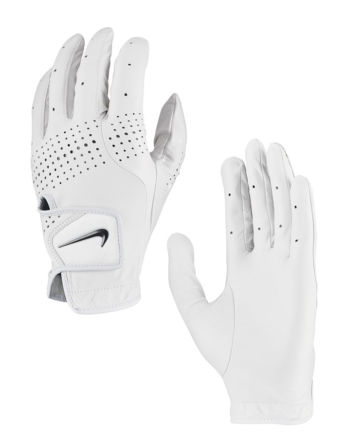 Biała damska rękawiczka golfowa Nike Tour Classic 3 rozmiar M z perforowanymi palcami