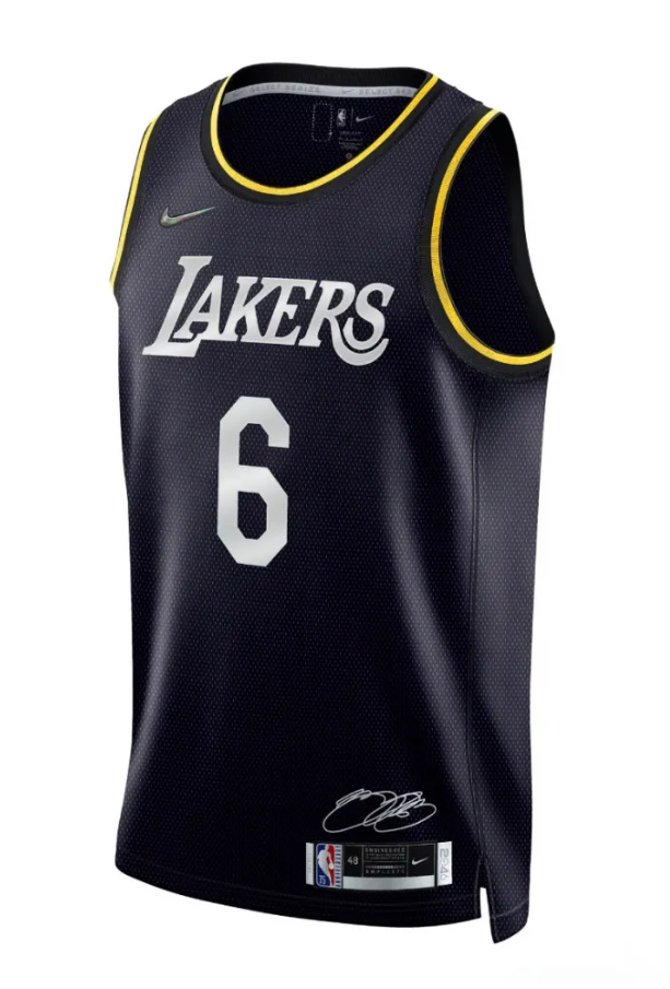 Czarna koszulka NBA Los Angeles Lakers LeBron James DH8060010 XXL MVP Edition