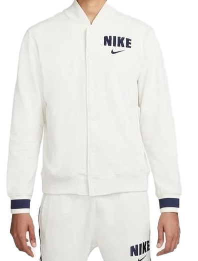 Biała bluza męska Nike Varsity Retro Fleece S przód