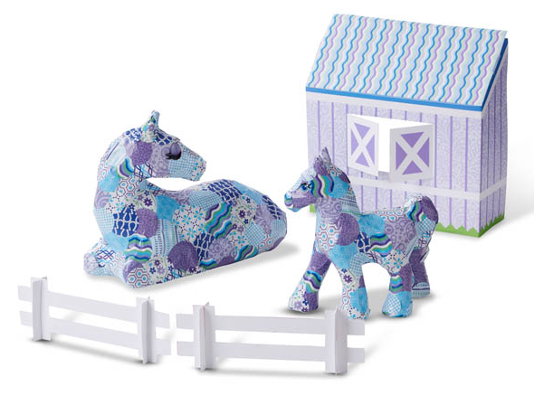 Zestaw kreatywny Melissa & Doug Koń i Kucyk Paper-Maché