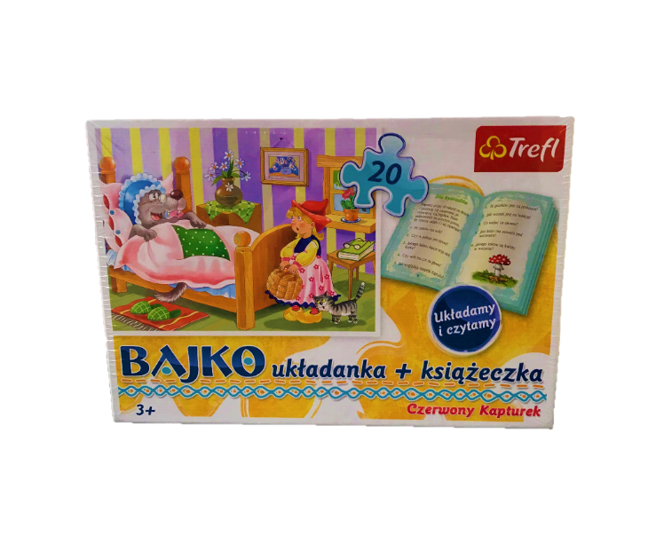 Trefl Bajko Puzzle 20 el. Czerwony Kapturek z książeczką