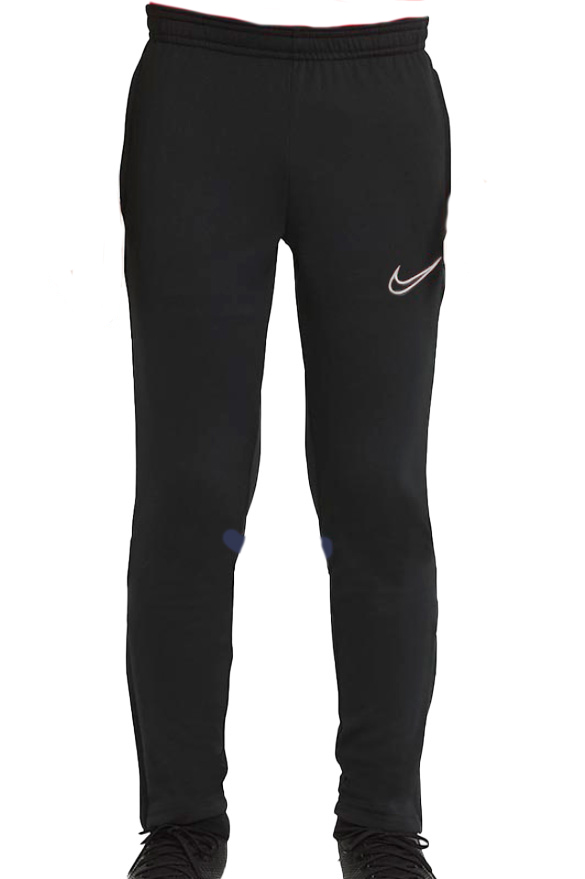 Czarne spodnie Nike Academy CW6124-022 S 128-137 cm przód z kieszeniami