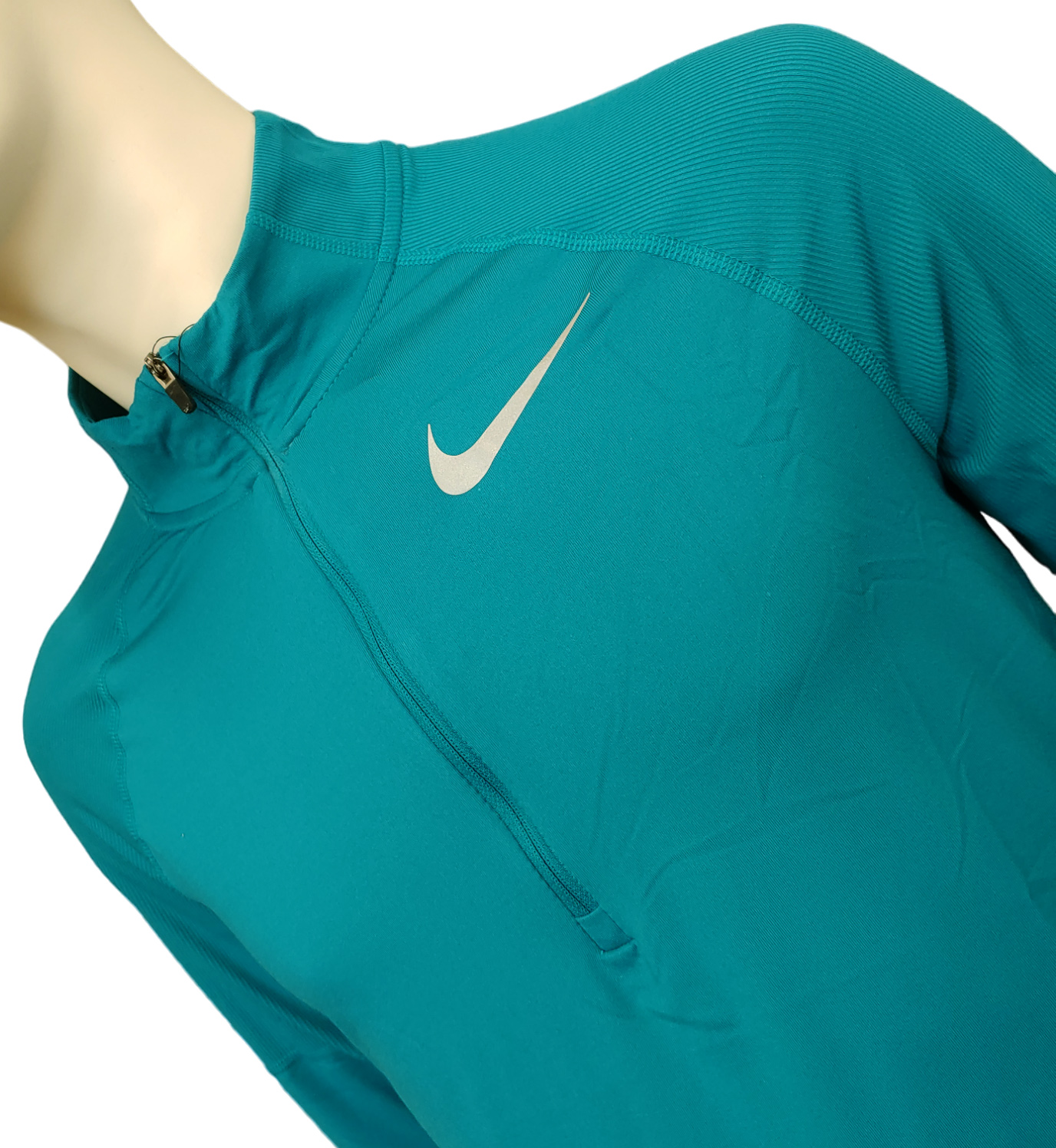 Niebieska koszulka męska Nike Element 2.0 Dri-FIT Running CD8273467 r. S przód z zamkiem 1/2