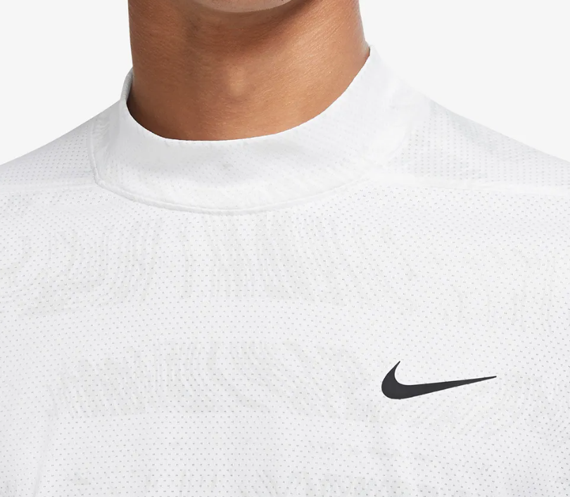 Biała męska koszulka Nike Dri-FIT ADV TW DJ6842-100 XXL detal nadruku topograficznego