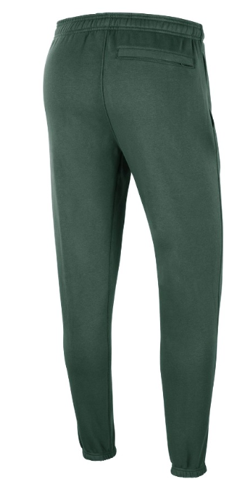 Zielone spodnie dresowe męskie Nike NBA Milwaukee Bucks DN9115323 S bok z kieszenią na zamek