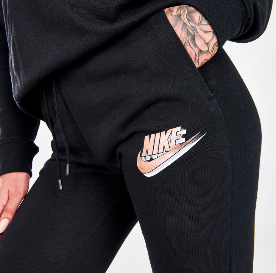 Damskie spodnie dresowe Nike Sportswear Essentials DM4607-010 czarne tył