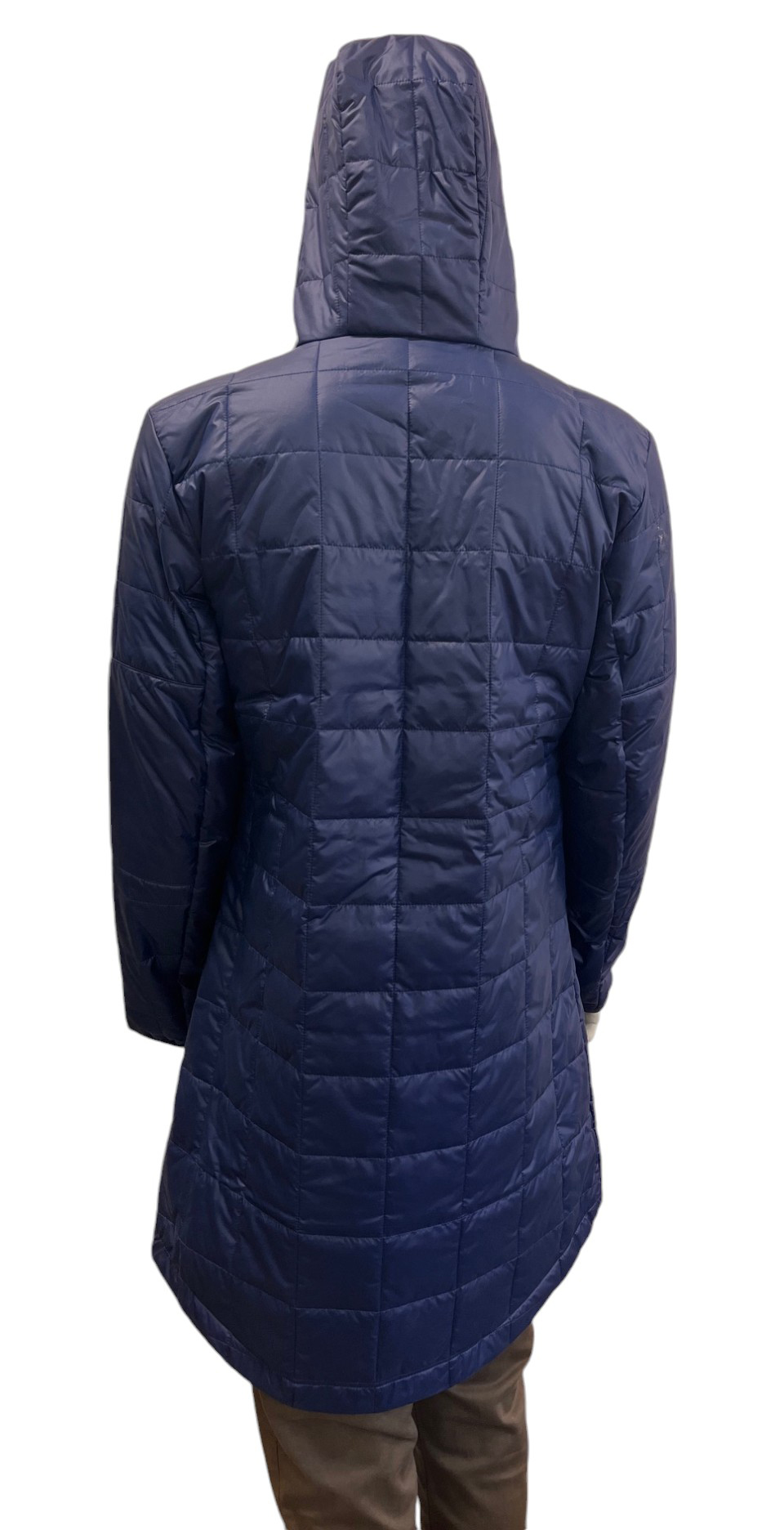 Granatowa kurtka męska parka Nike Sportswear DV2932410 S bok z wydłużonym tyłem