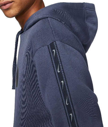 Niebieska bluza męska Nike Sportswear Repeat Fleece XS detal